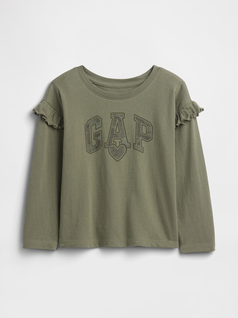 babyGap Logo Ruffle Crewneck T-Shirt