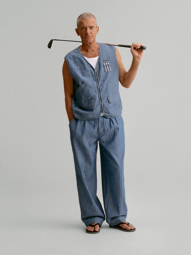 Gap &times; Malbon ヘリンボーン ユーティリティベスト-7