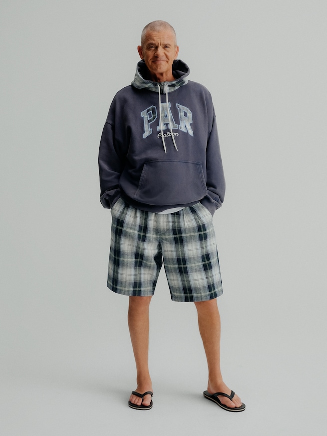 Gap × Malbon 9.5インチ プリーツ バギーショートパンツ-6