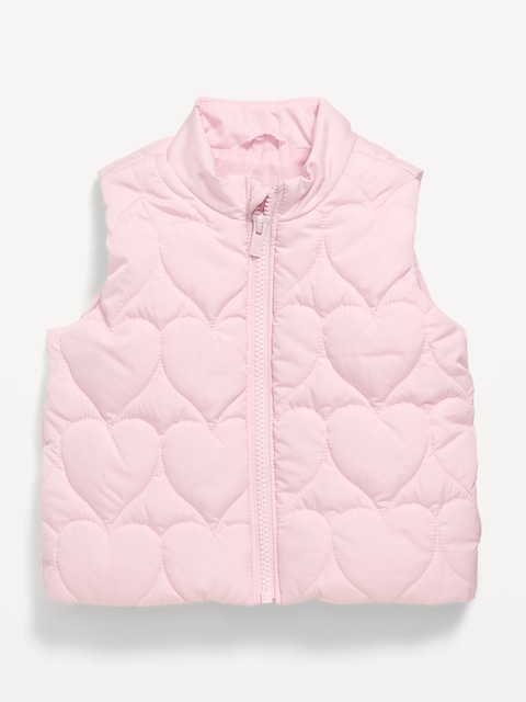 Water-Resistant Quilted Puffer Vest for Baby