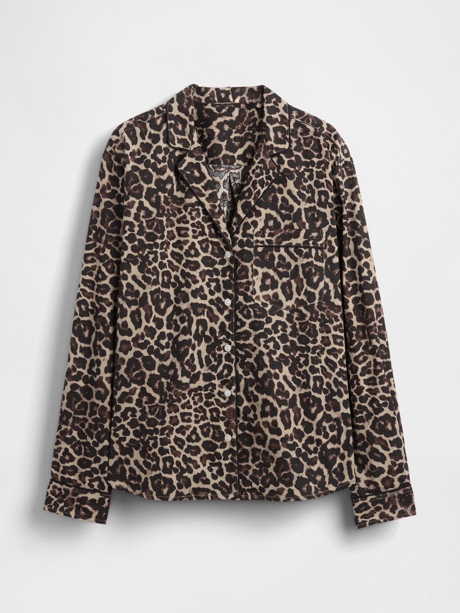 ポプリン パジャマシャツ-4