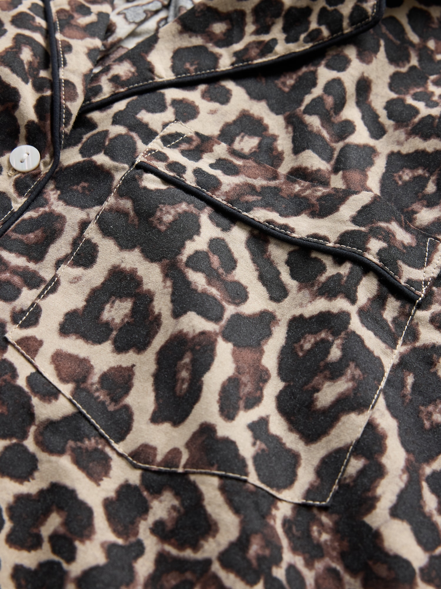 ポプリン パジャマシャツ-3