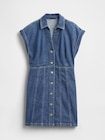 デニム シーム ミニワンピース-4