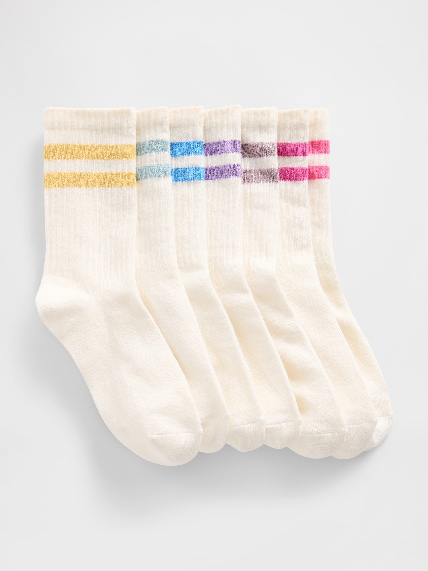 CHAUSSETTES DE STYLE UNIVERSITAIRE POUR ENFANT (PAQUET DE 7 PAIRES)