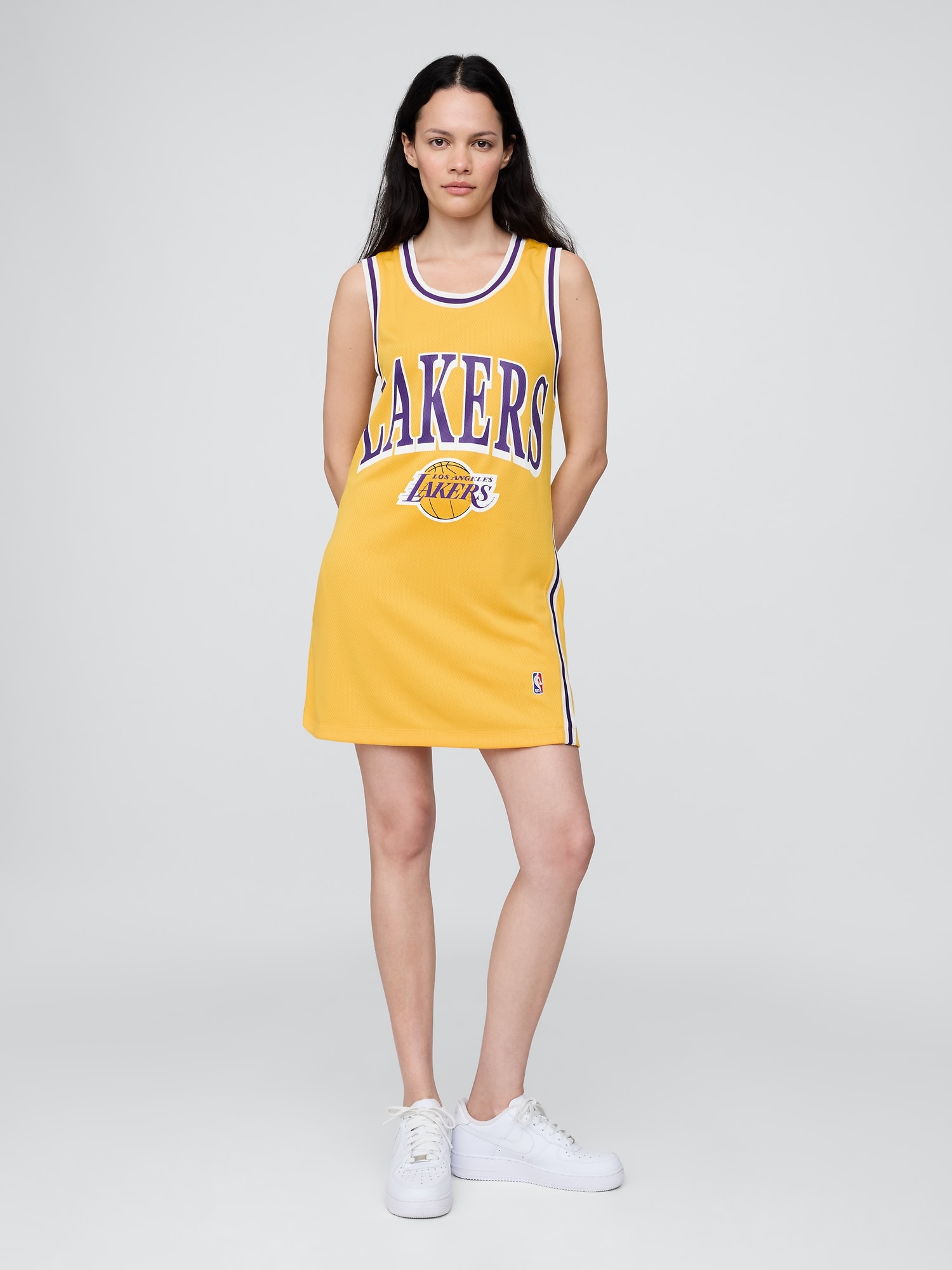 NBA Los Angeles Lakers Recycled Jersey Mini Dress
