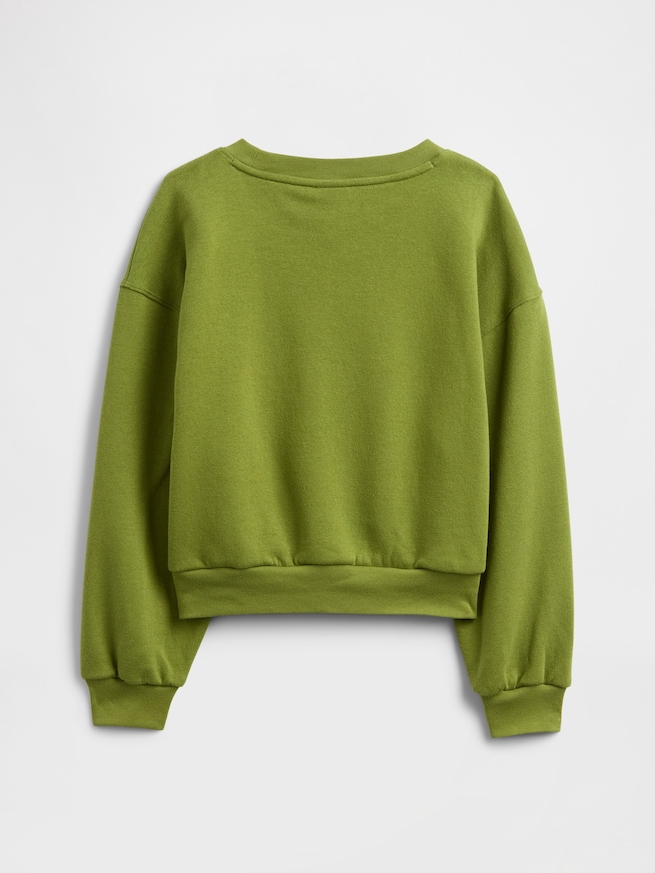 オーバーサイズ クルーネック スウェットシャツ (キッズ)-1