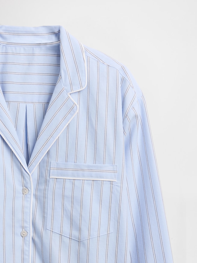 ポプリン パジャマシャツ-3