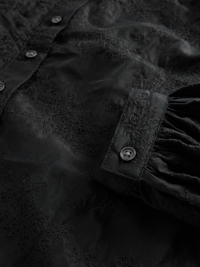 シアーボイル フローラルシャツ-3