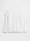 babyGap GAPロゴ ラッフルフリル クルーネックTシャツ-1