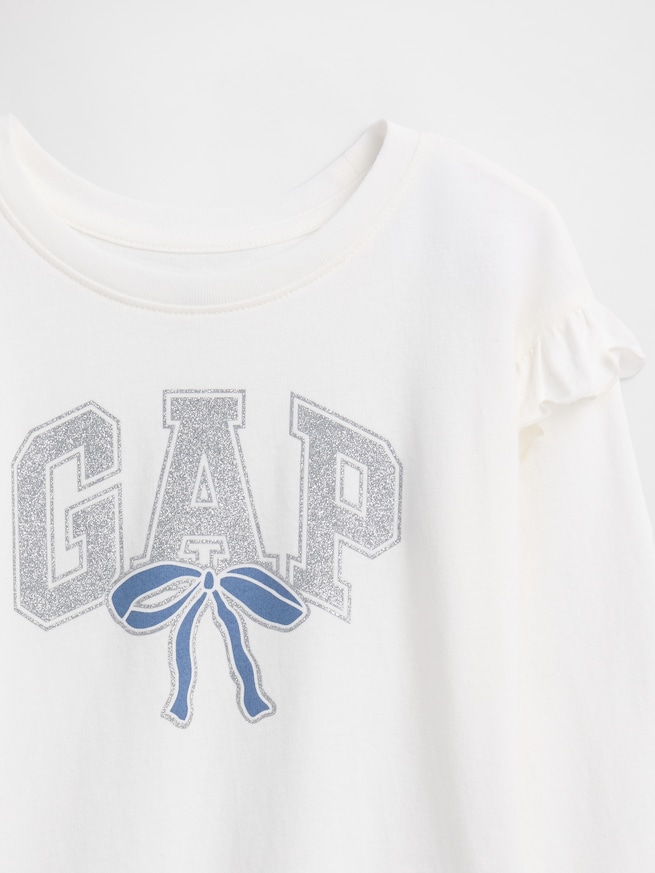 babyGap GAPロゴ ラッフルフリル クルーネックTシャツ-2