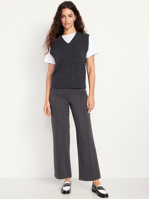 PANTALON STEVIE DROIT À TAILLE TRÈS HAUTE