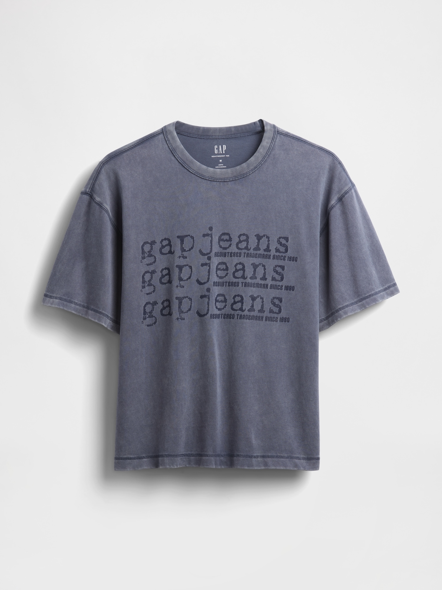 送料関税込み☆  JEANS ロゴ クロップドTシャツ Gap公式オンラインストア | ヘビーウェイト デニム GAPロゴ