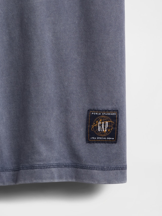 ヘビーウェイト クロップド グラフィックTシャツ-3