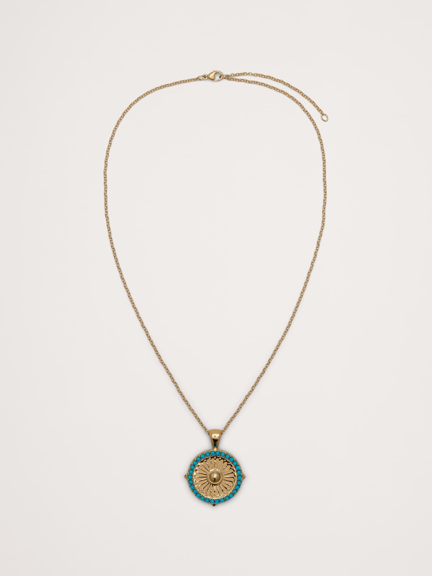 Wanderlust Sunflower Small Embellished Coin with Chain by Jane Win