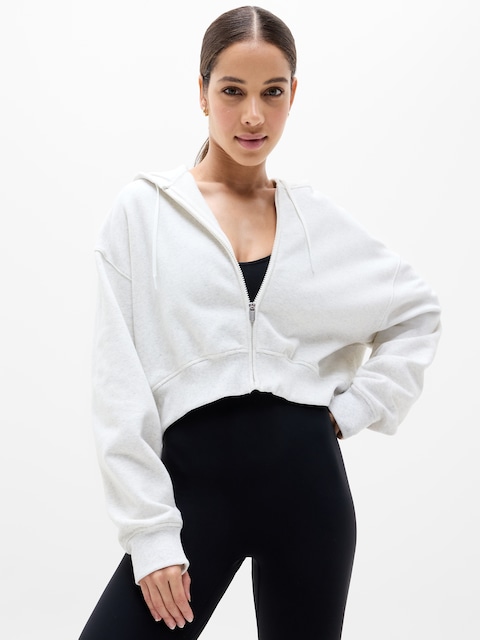 Forever Fleece Crop Full Zip