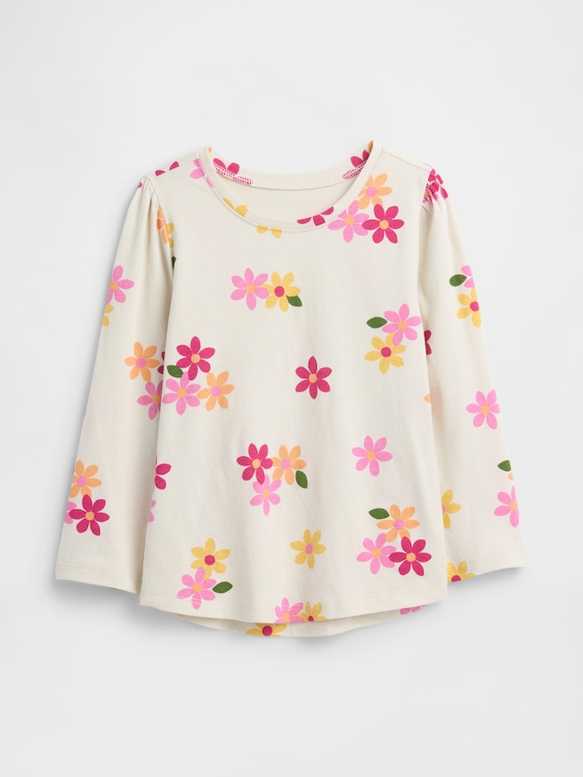 babyGap パフスリーブ クルーネックTシャツ-0