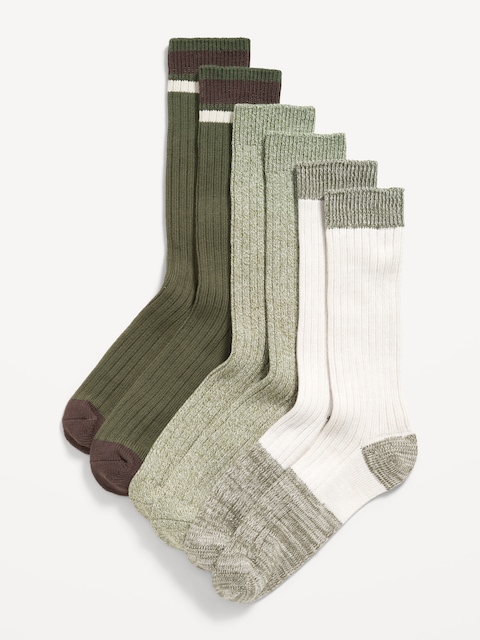3-Pack Marled Boot Socks for Men