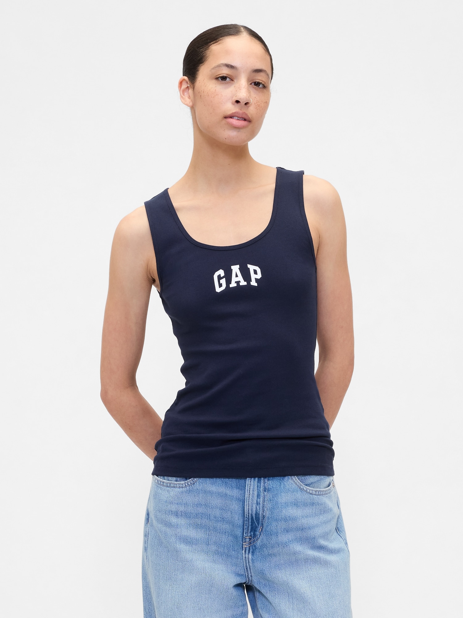 Gap Logo Ribbed Tank Top