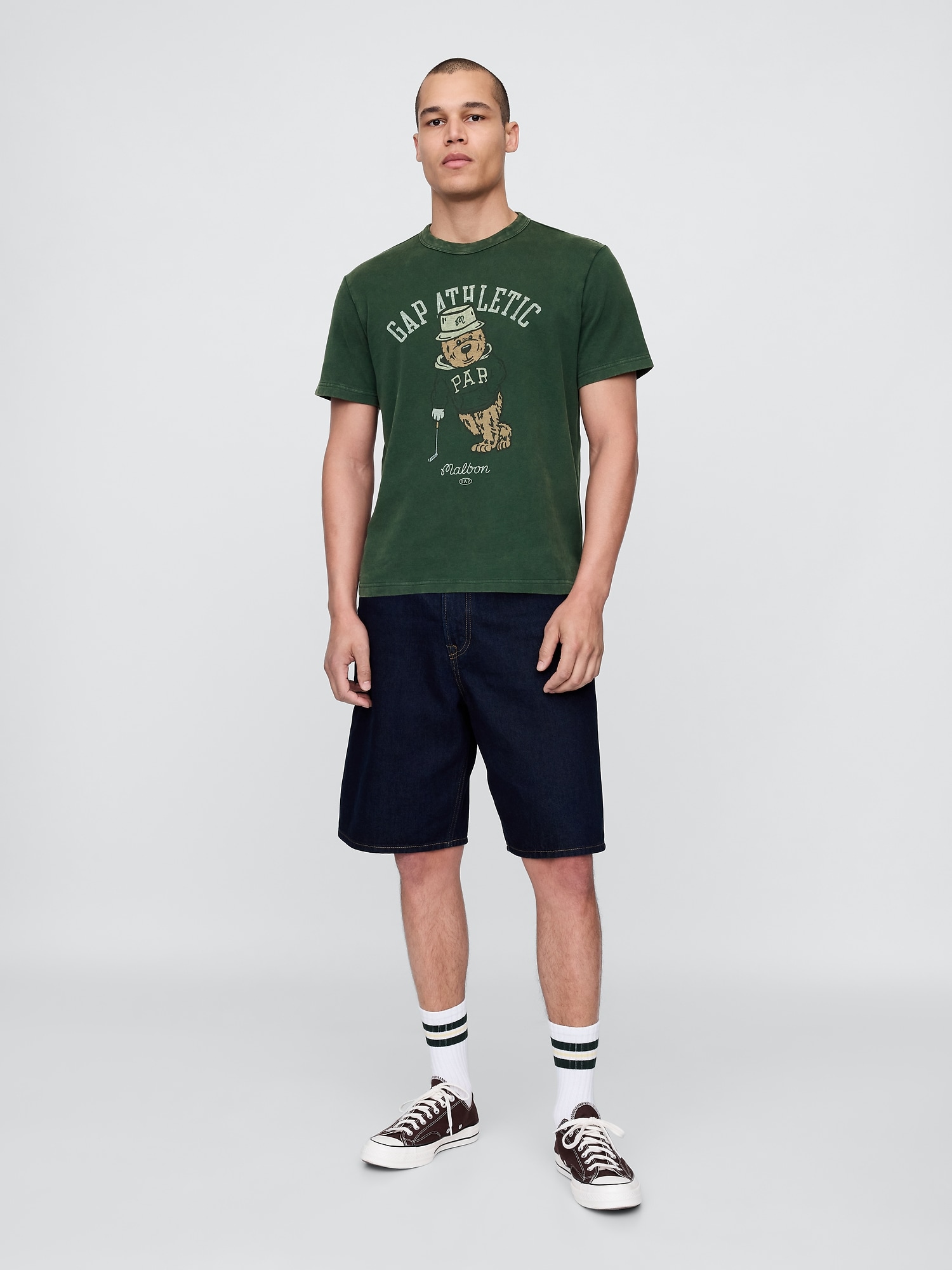 Gap × Malbon ロゴ グラフィックTシャツ-1