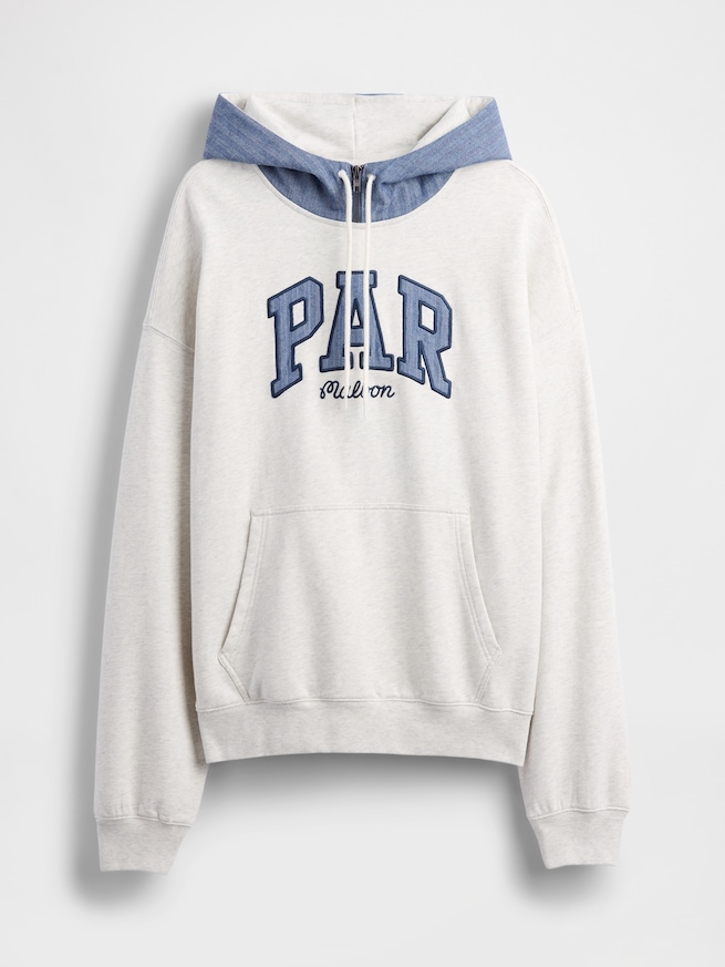 Gap × Malbon ヘビーウェイト フレンチテリー ロゴパーカー-8