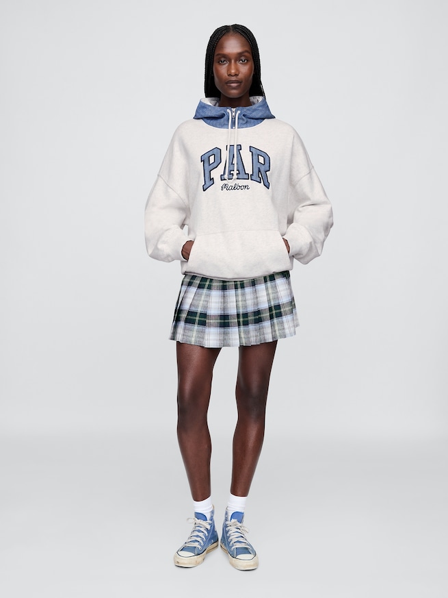 Gap × Malbon ヘビーウェイト フレンチテリー ロゴパーカー-7