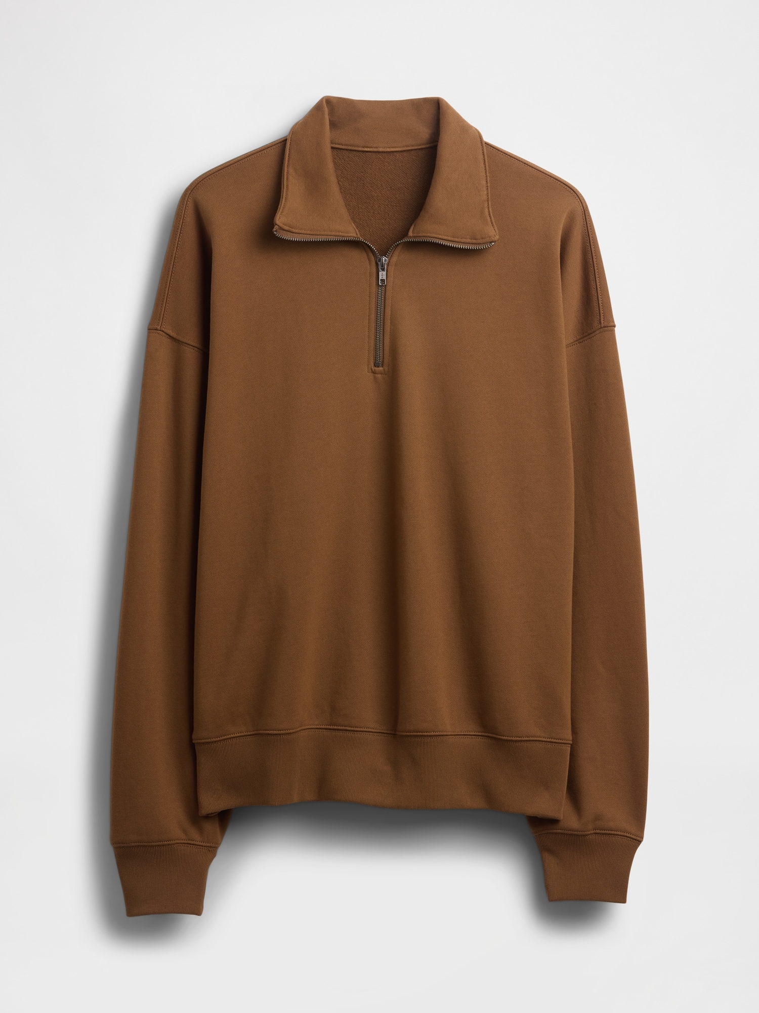 ヘビーウェイト オーバーサイズ 1/4ジップアップ プルオーバー-4