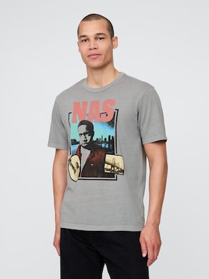 ナズ リラックス グラフィックTシャツ