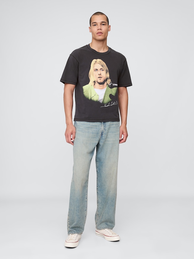 カート・コバーン グラフィックTシャツ-1
