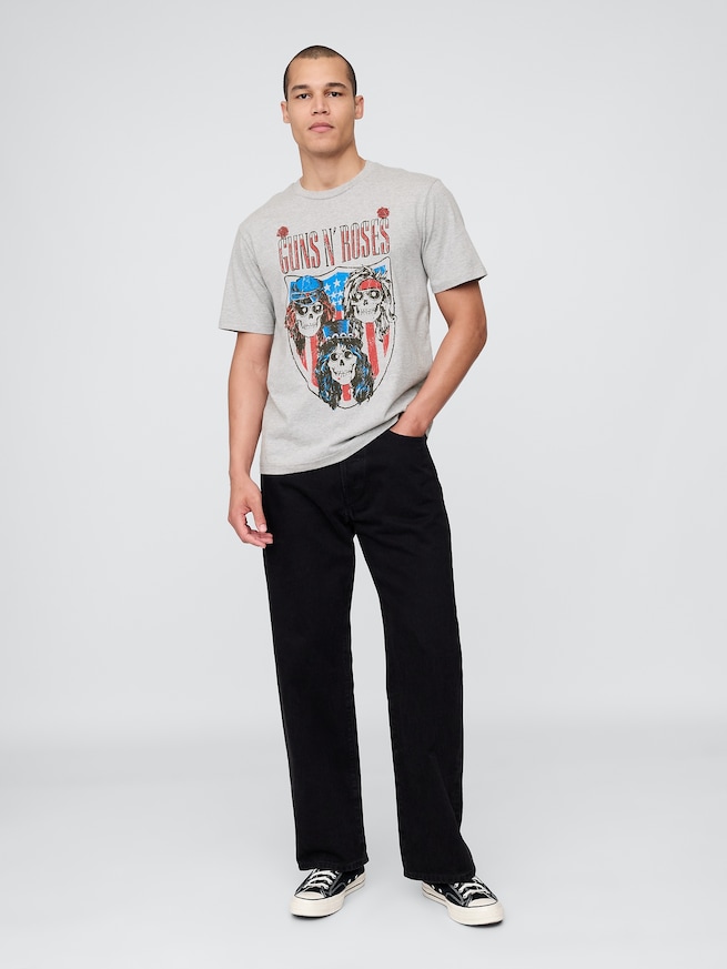 ガンズ・アンド・ローゼズ グラフィックTシャツ-1