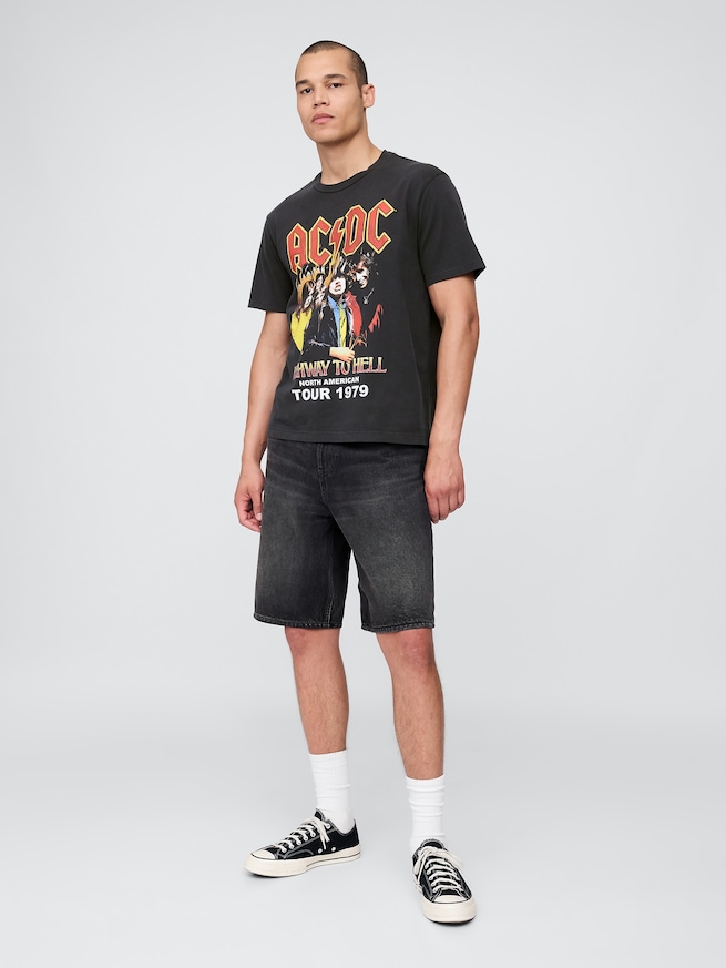 AC/DC 1979 ツアー グラフィックTシャツ-1
