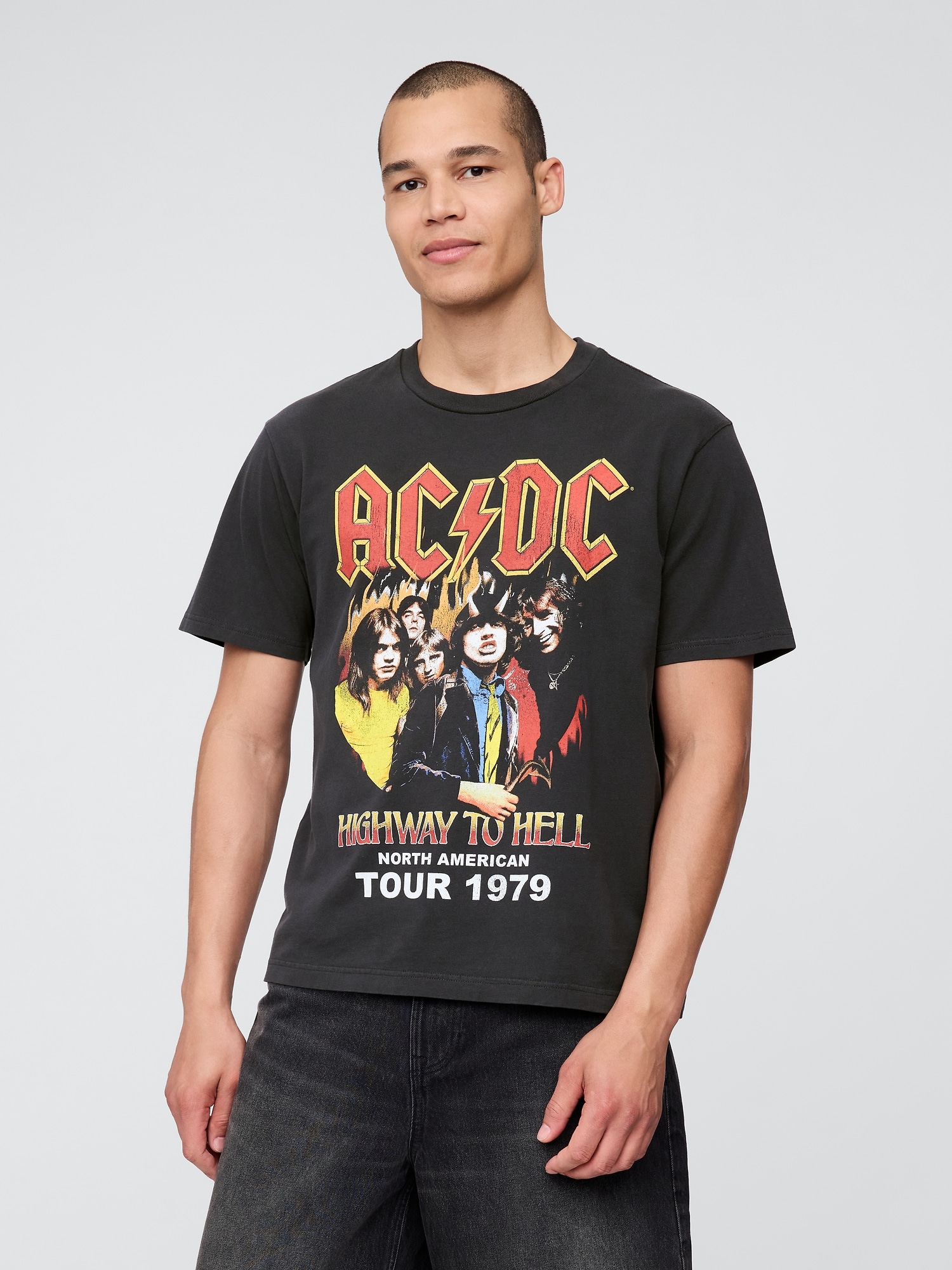 Ac/Dc 1979 ツアー グラフィックtシャツ