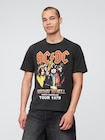 AC/DC 1979 ツアー グラフィックTシャツ-0