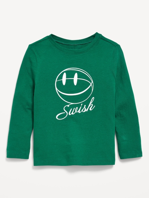 Long-Sleeve Unisex Graphic T-Shirt for Toddler