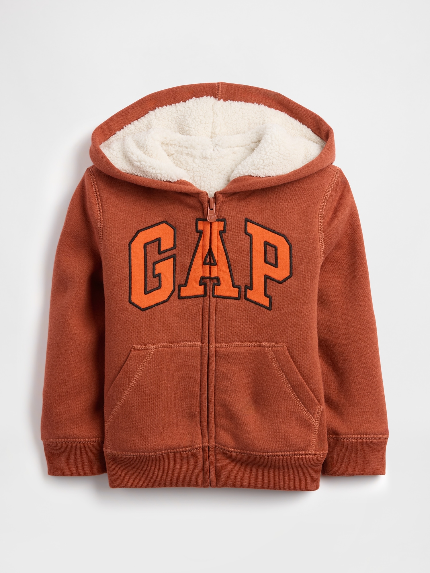 babyGap Logo Sherpa-Lined Zip Hoodie