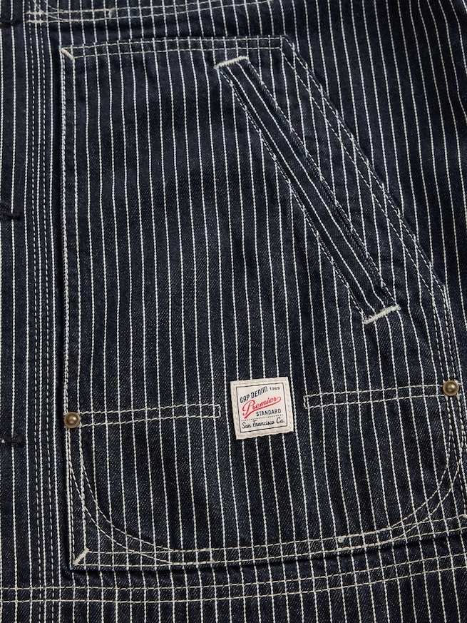 デニム ストライプ チョアジャケット-3