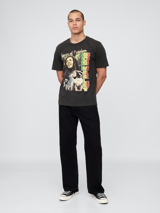 ボブ・マーリー グラフィックTシャツ-1