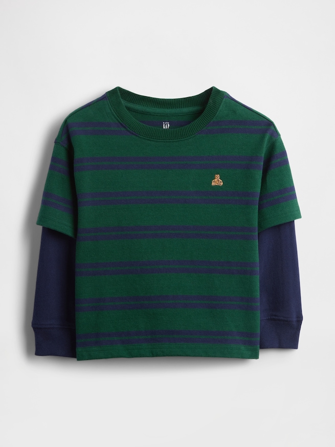 ヘビーウェイト 2in1 Tシャツ (幼児・ベビー)-0