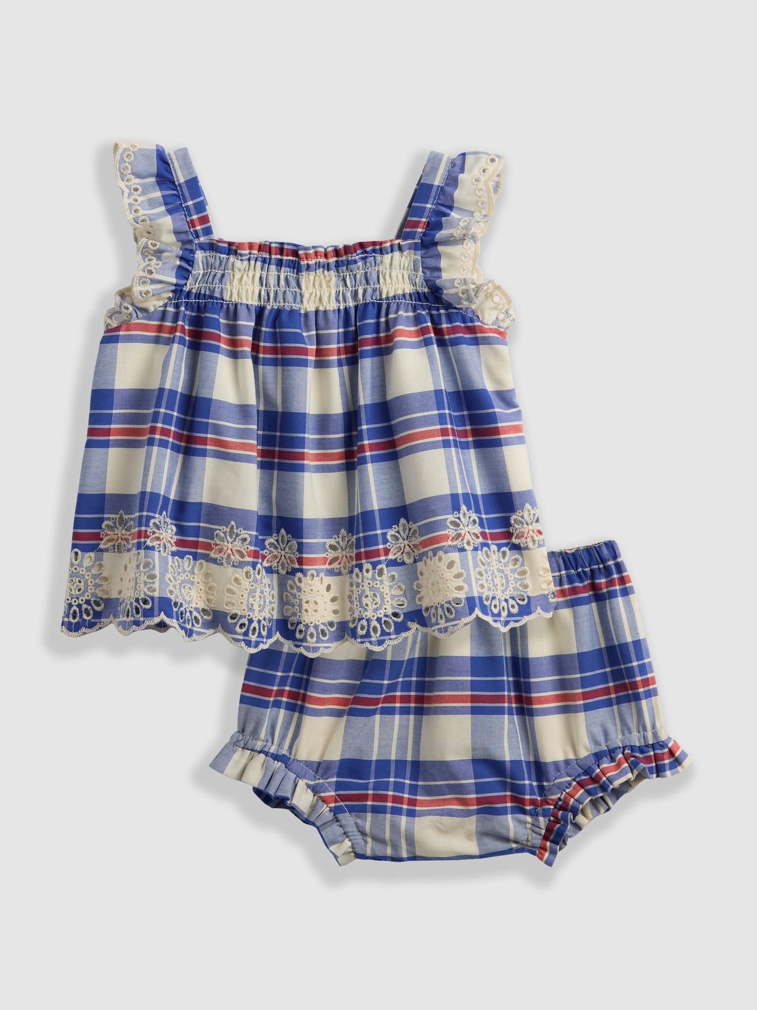 Gap ポプリン 裾アイレット コーデセット (ベビー) Gap ポプリン 裾アイレット コーデセット (ベビー)