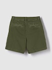 6インチ ミッドライズ ツイル プリーツ トラウザーショートパンツ-5
