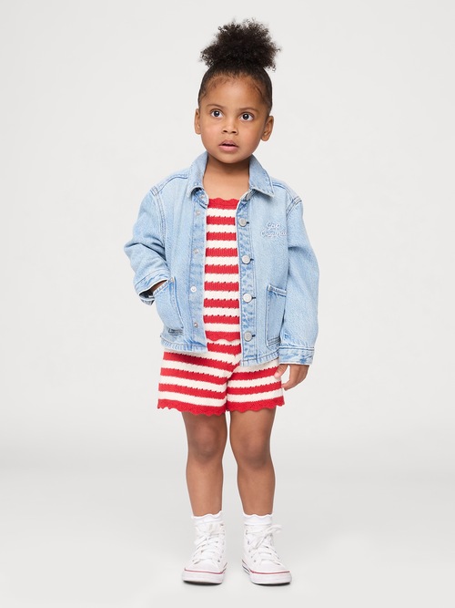 スカラップ クロシェ プルオンショートパンツ (幼児・ベビー)