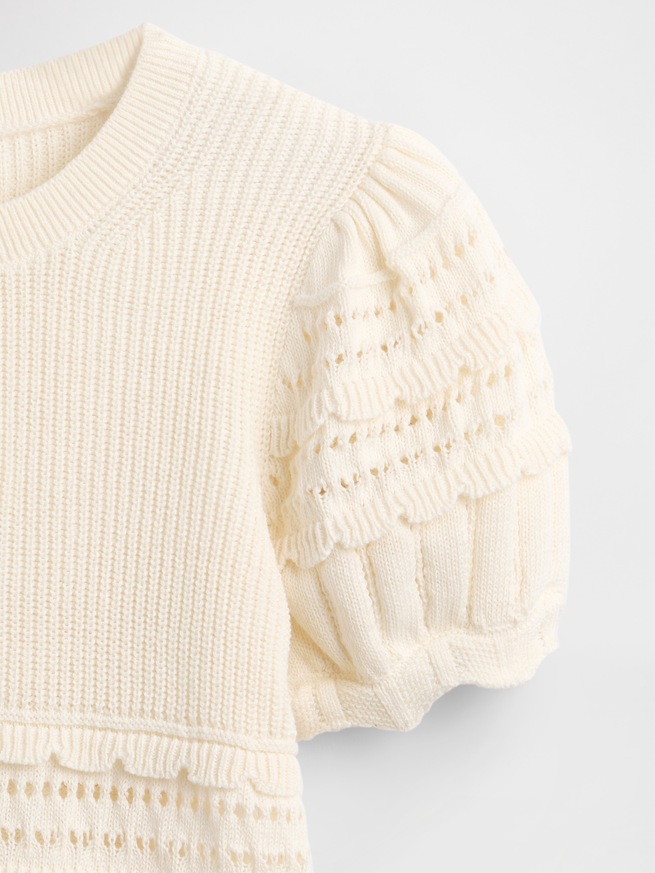 スカラップ ミックスステッチ セーター (キッズ)-5