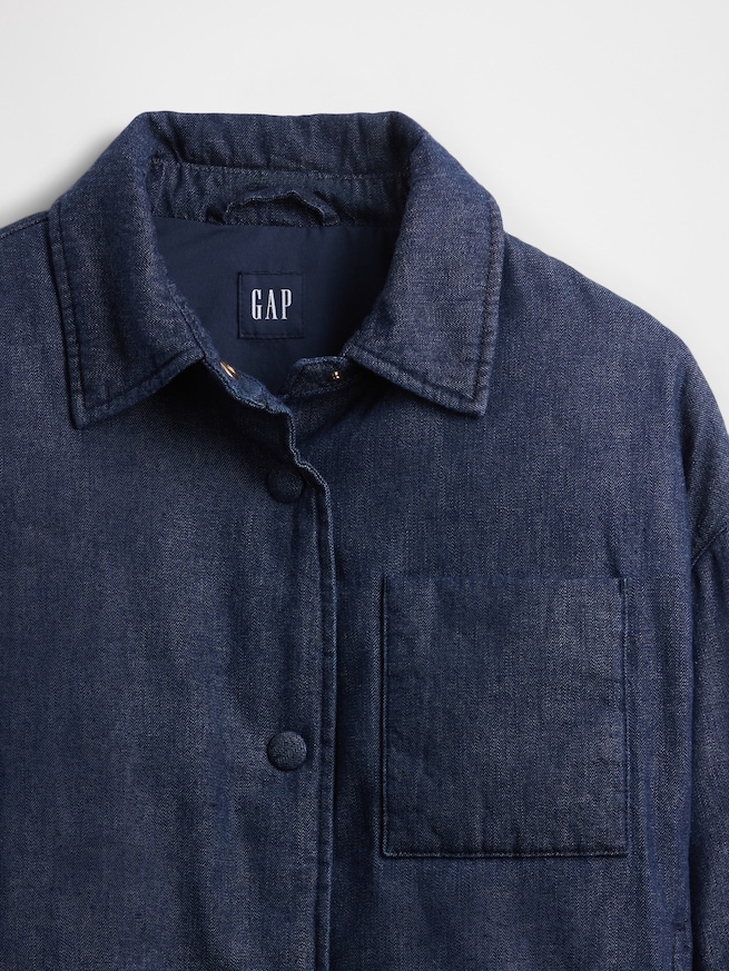 デニム パファージャケット-4