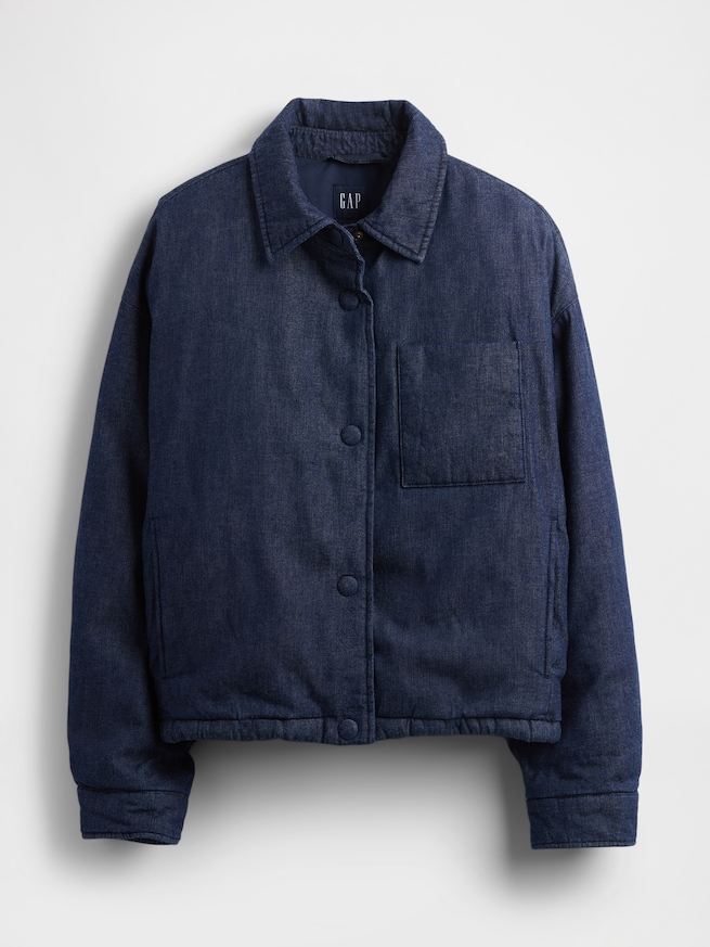 デニム パファージャケット-5