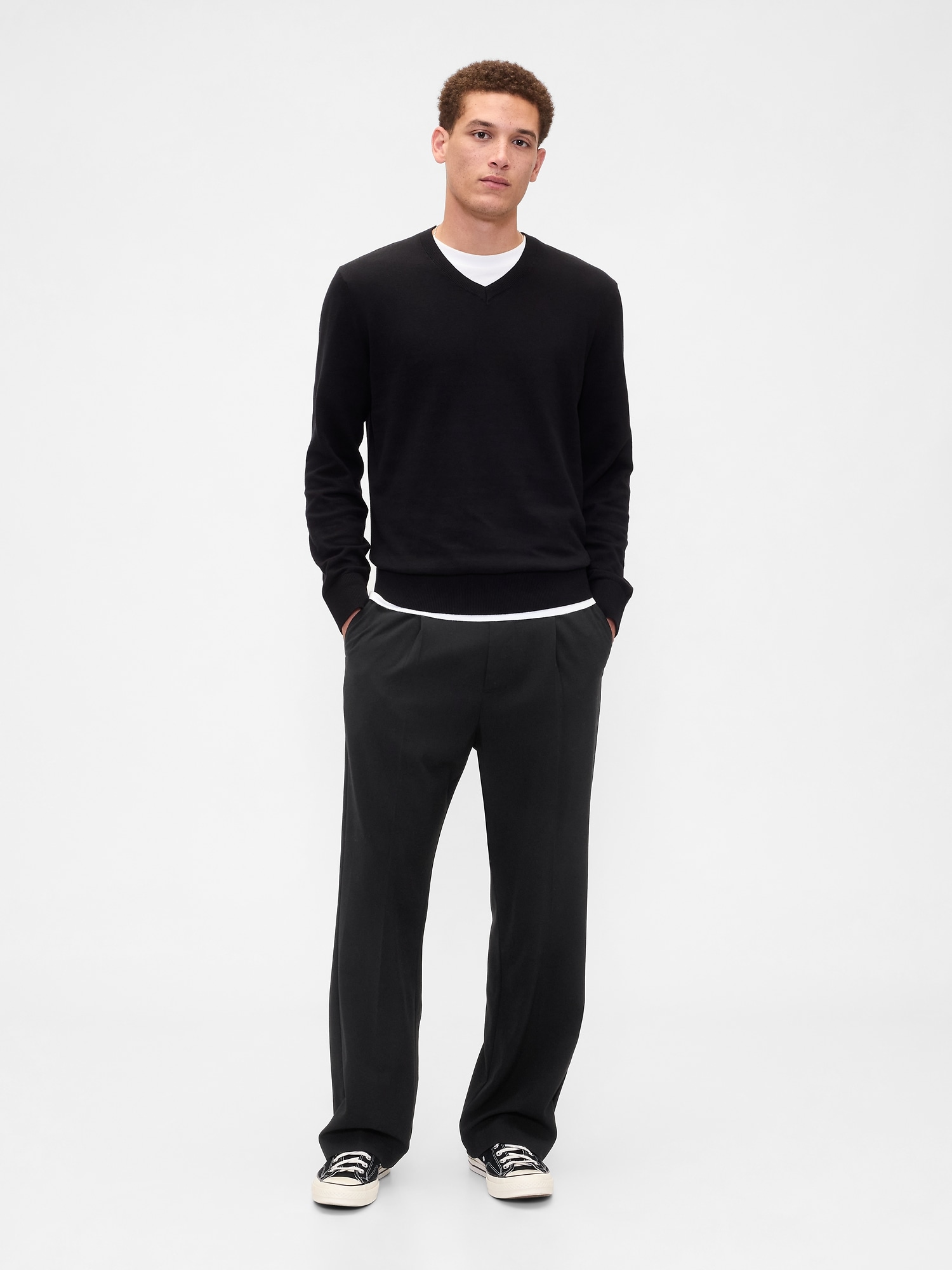 Relaxed Pleated Trousers