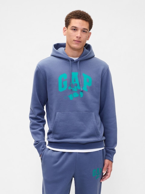 Disney × Mickey Mouse Relaxed Logo Hoodie