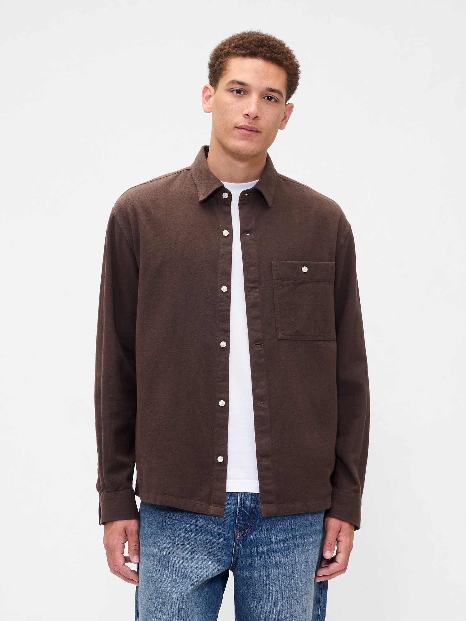 Flannel Shirt in Boxy Fit