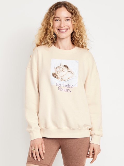 SoComfy Oversized Graphic Sweatshirt