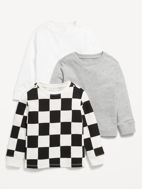 Long-Sleeve T-Shirt 3-Pack for Toddler Boys