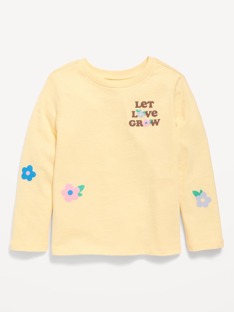 T-SHIRT À IMPRIMÉ À MANCHES LONGUES POUR TOUTE-PETITE FILLE