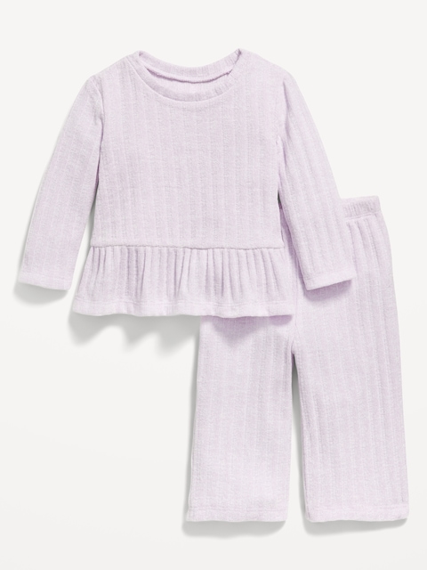 Cozy Long-Sleeve Sweater and Pants Set for Baby